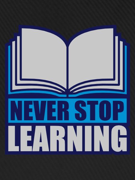 never stop learning Zitat