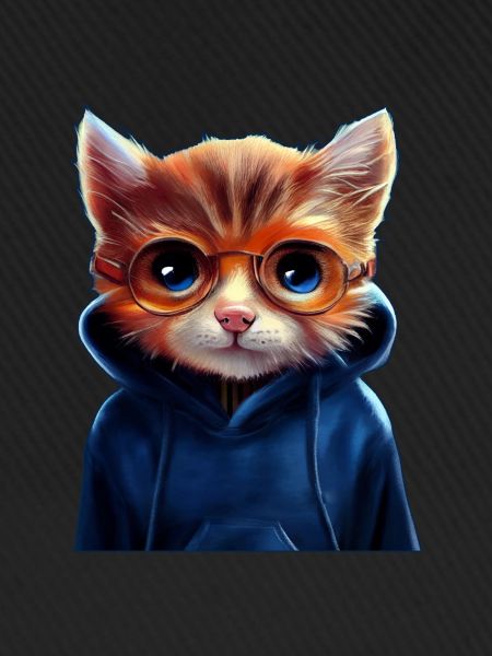 Katze mit Pullover