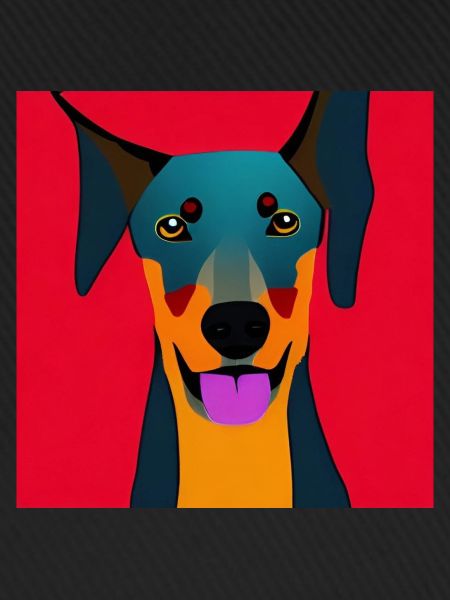 Liebevoller Dobermann