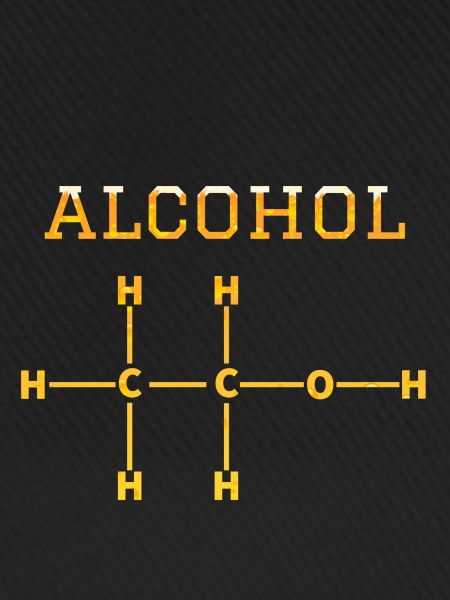 Alkohol-Molekül