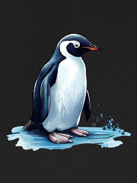 Pinguin im Smoking
