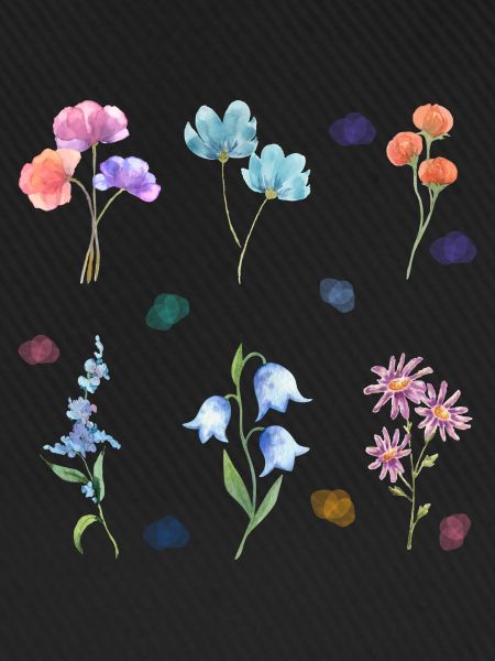 Aquarell-Blumen