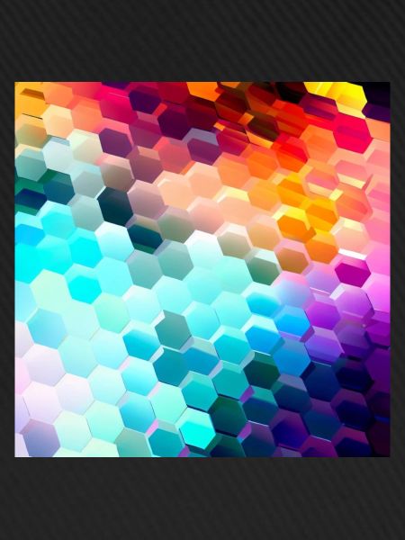 Bunter Hexagon-Rausch