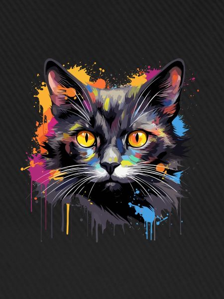 schwarze Katze