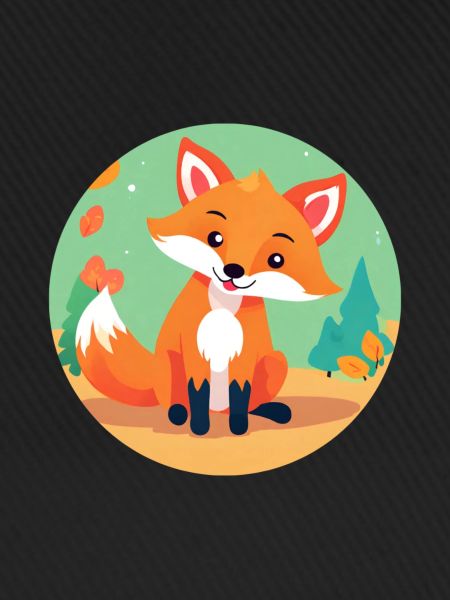 Fuchs im Herbstwald