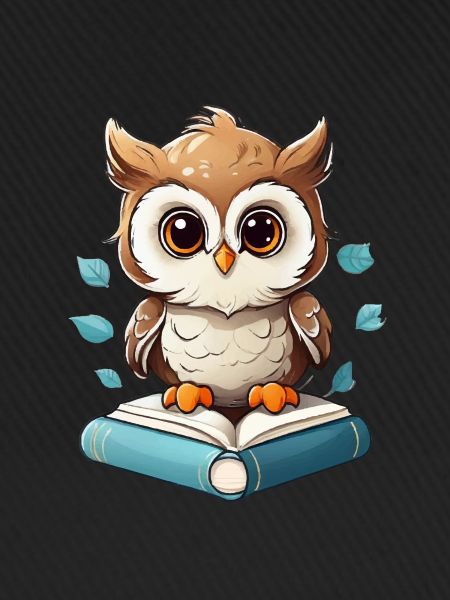 Eule lesen Bücher