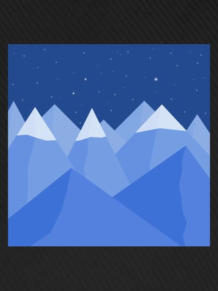 Blaue Landschaft