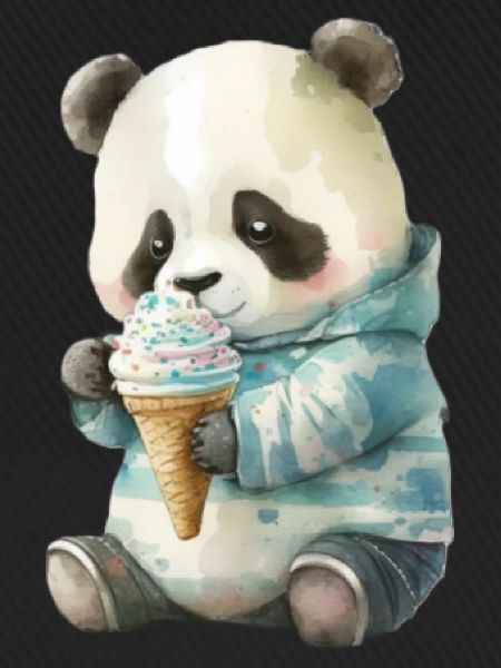 Panda - Eis essen