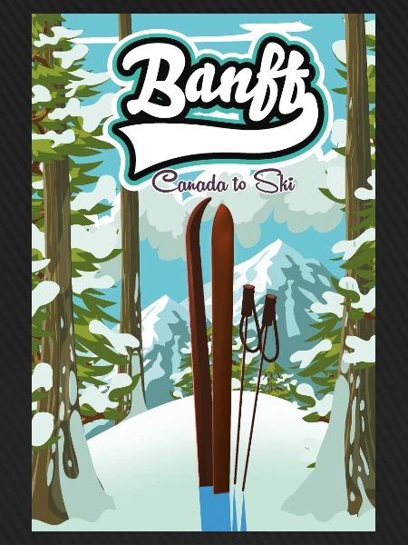 Banff Kanada Reiseplakat