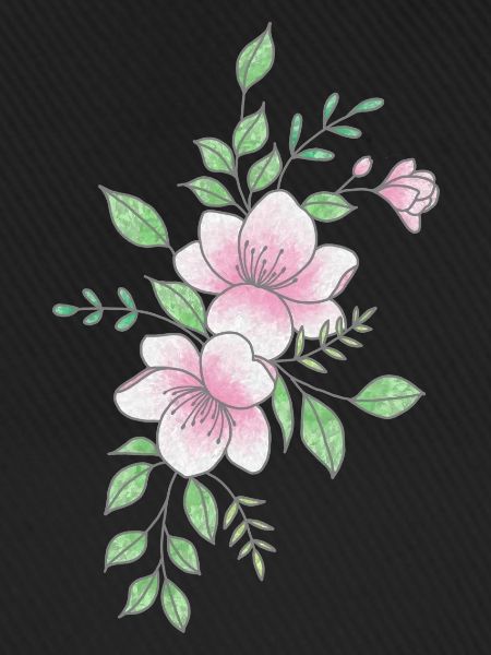 Weiße rosa Blume
