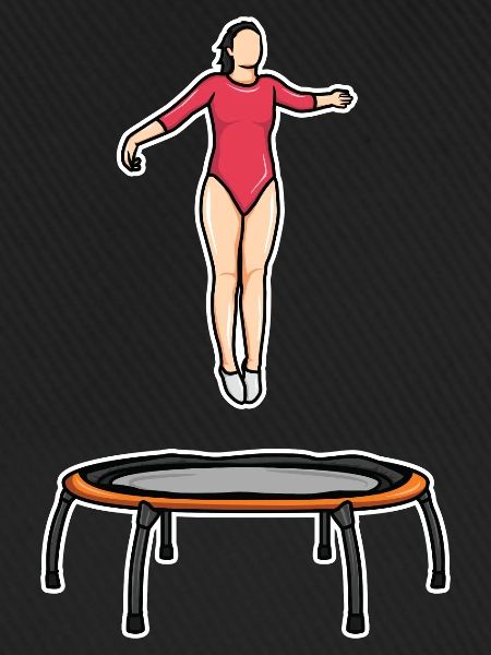 Trampolin Mädel