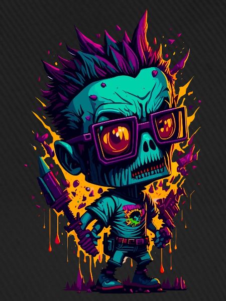 Bunter cooler Zombie