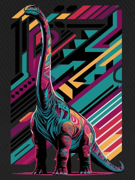 Langhals Brachiosaurus Dinosaurier