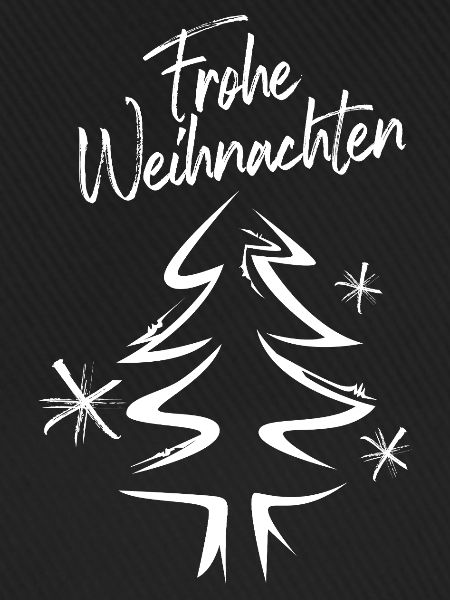 Frohe Weihnachten Tannenbaum Design