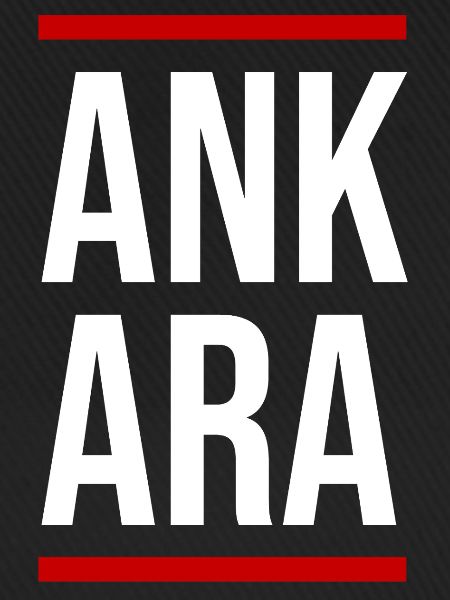 Ankara Fettblocktypografie