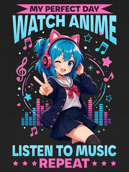 Anime and Music Chibi
