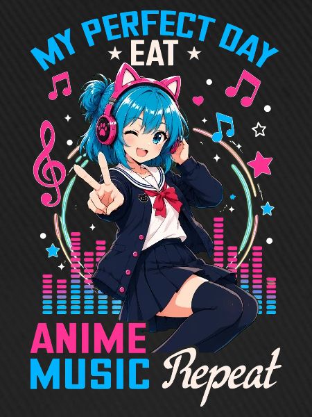 Anime and Music Chibi