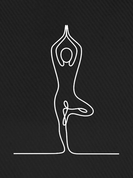 Linien-Yoga Baumpose