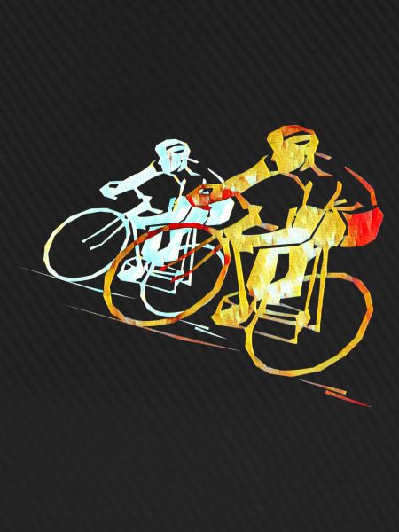 Rennradfahrer Fahrrad