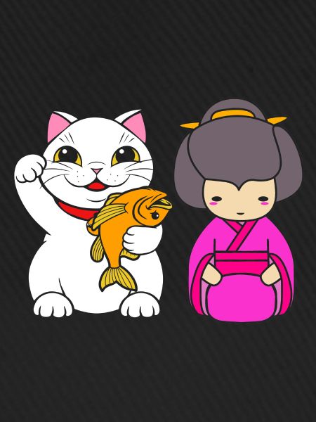 Maneki Neko Japan Glücksbringer