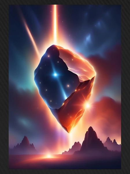 Fantastischer Meteor, der herunterfällt