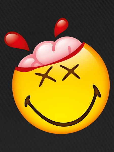 Smiley Glossy Happy Brain