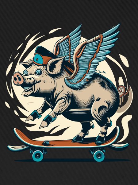 Schwein an Deck