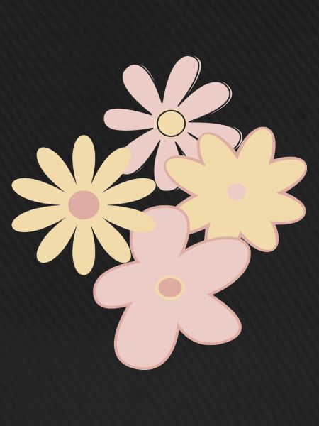 Gezeichnete Blumen