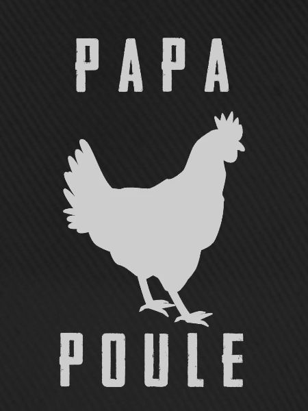 PAPA HEN Hahn Silhouette
