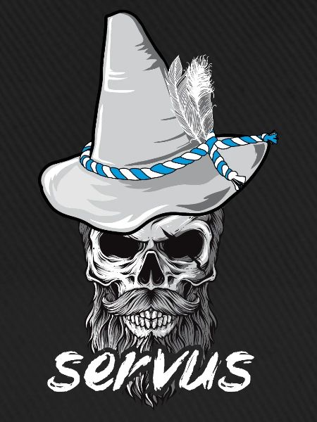 Servus Bayern Totenkopf