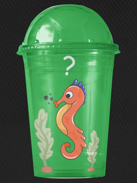 Seepferd im Becher