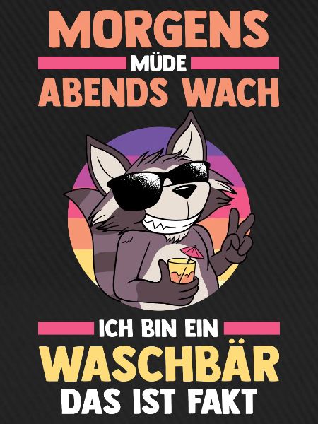 Tiermotiv Waschbär