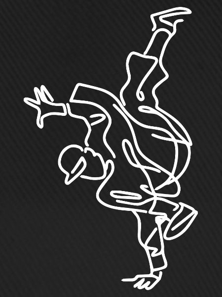 Breakdancing Skizze