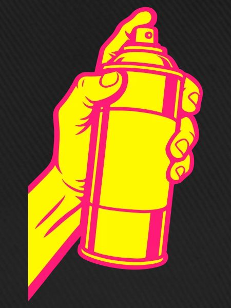 Graffiti Spraydose Pop-Art