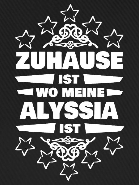 Geschenk für Alyssia