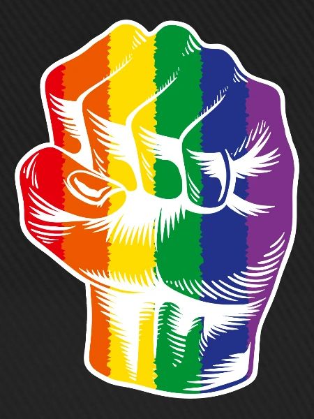Regenbogen Faust LGBTQ Power