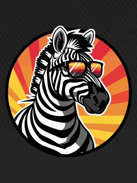 Zebra Comic Cool Sommer