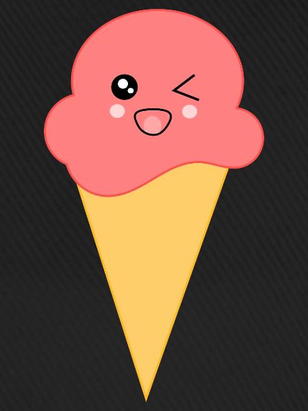 Eis Eiscreme Erdbeereis