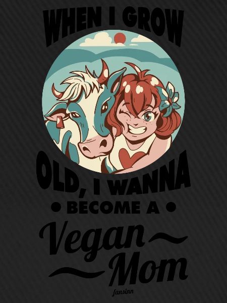 Mädchen wird Veganerin