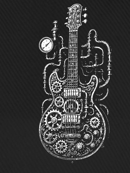 Steampunk Industrial Steampunk Gitarre