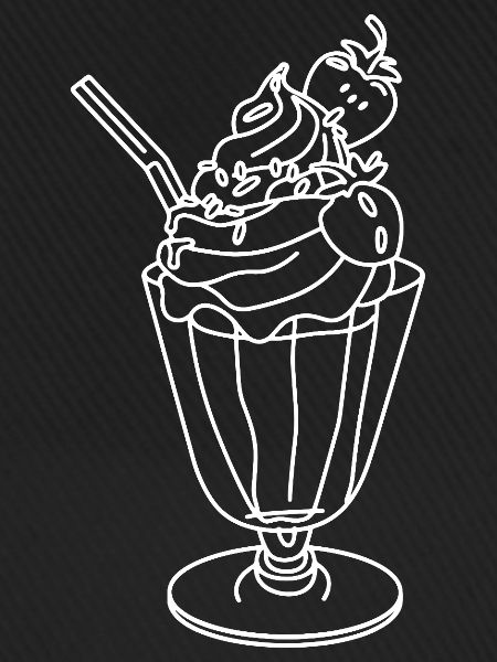 Eisbecher Skizze