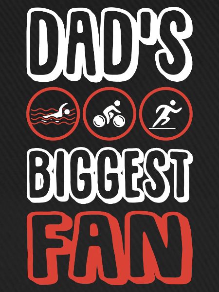 Triathlon dad spruch papa
