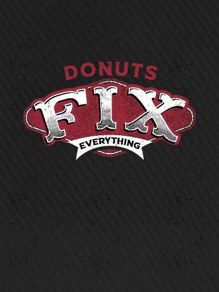 Donuts Fix Everything Retro-Vibe