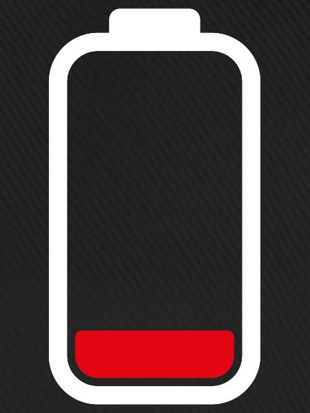 LOW BATTERY - White