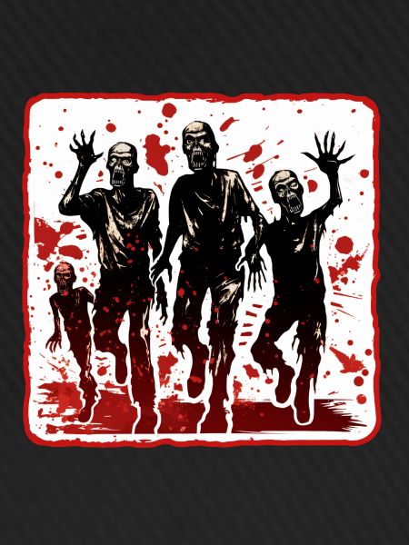 Halloween Warnung vor Zombies