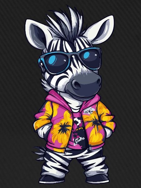 Zebra Comic Lustig Sommer