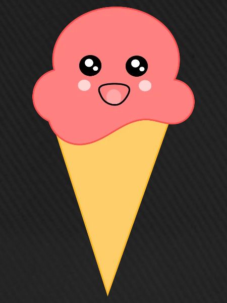 Eis Eiscreme Erdbeereis