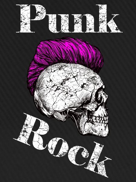 Punk Rock Iro-Skull, pink