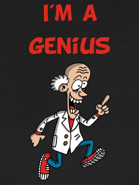 Ich bin ein Genie (Englisch)