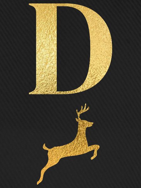 Goldener Hirsch Brief - Geschenkidee